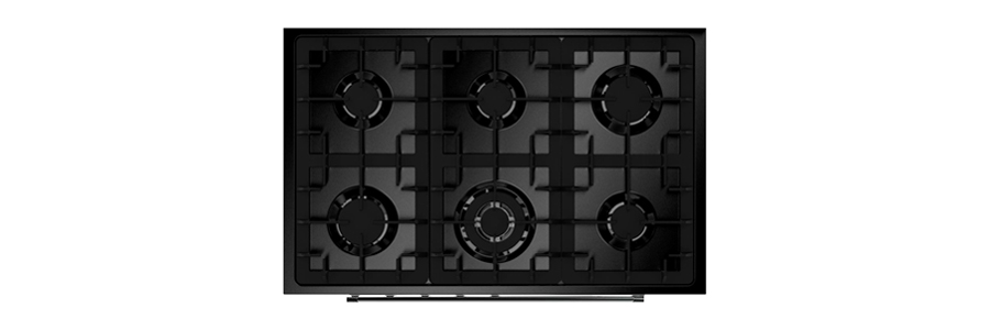 sporák ENFASI All Black, š 100 cm, 2 rúry, sklo, plynová varná plocha sporák ENFASI All Black, š 100 cm, 2 rúry, sklo, plynová varná plocha